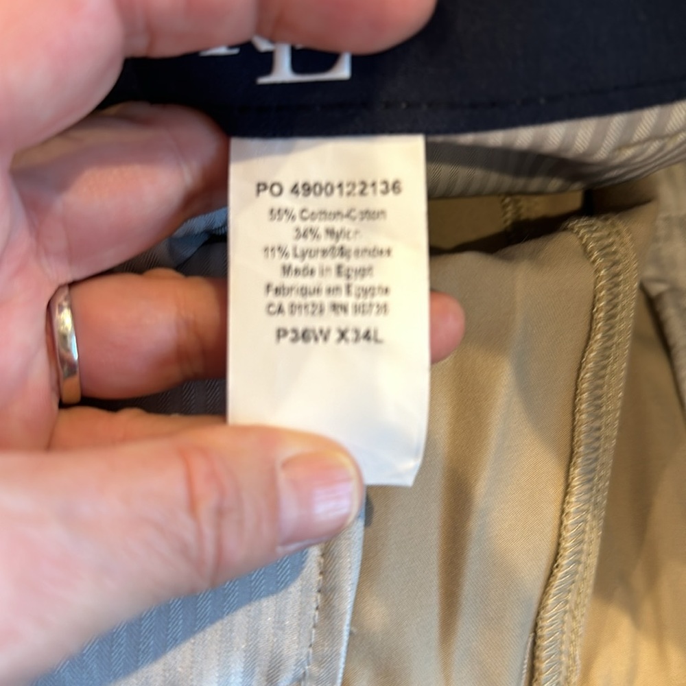 Men's Beige Pants - Picture 7 of 7